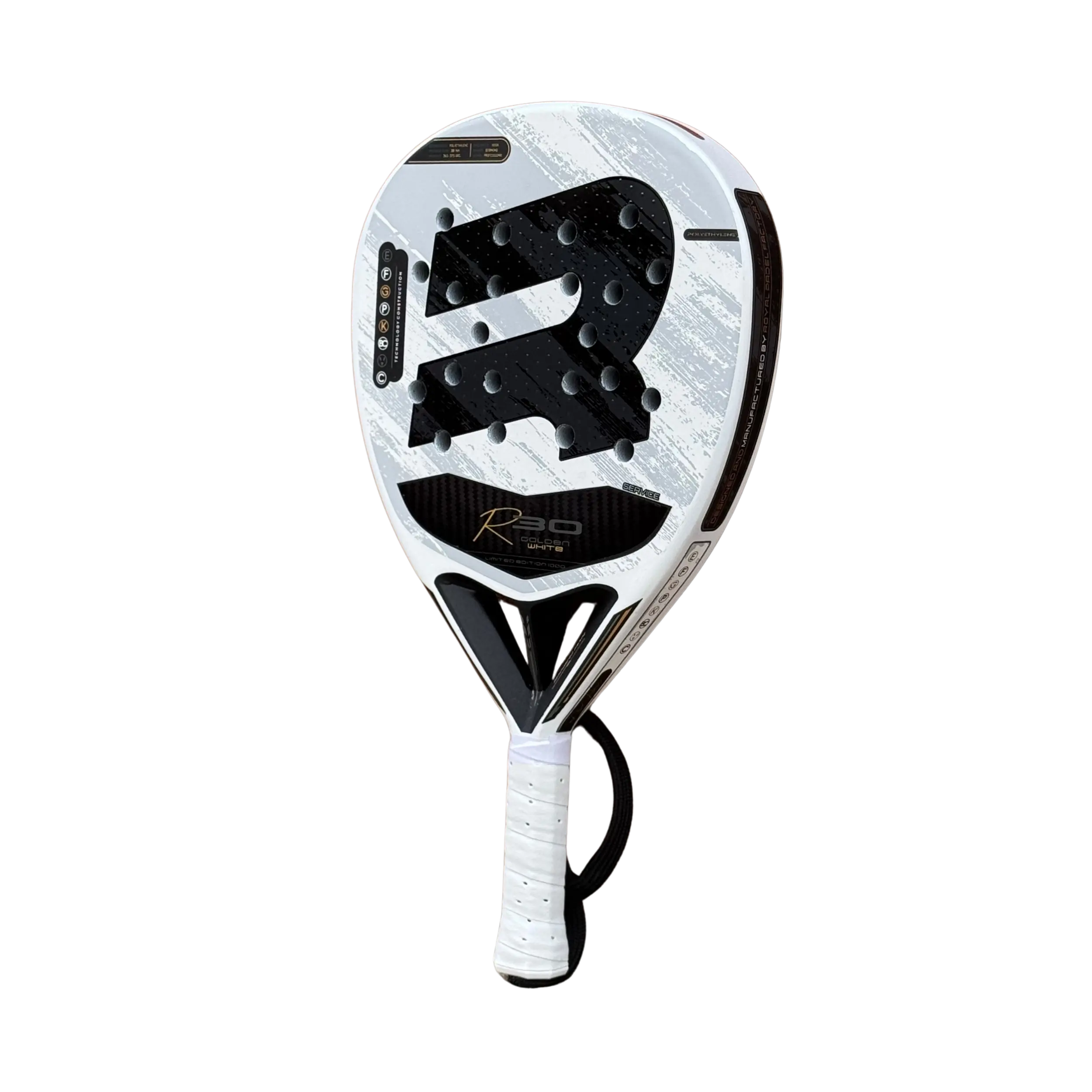 Royal Padel R30 Golden White